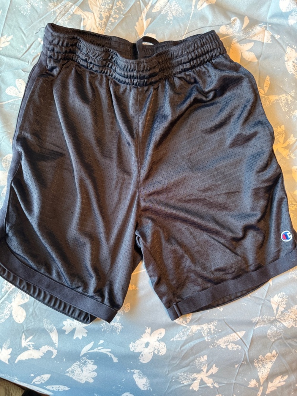 Champion Youth Medium Mesh Athletic Shorts with Small Logo